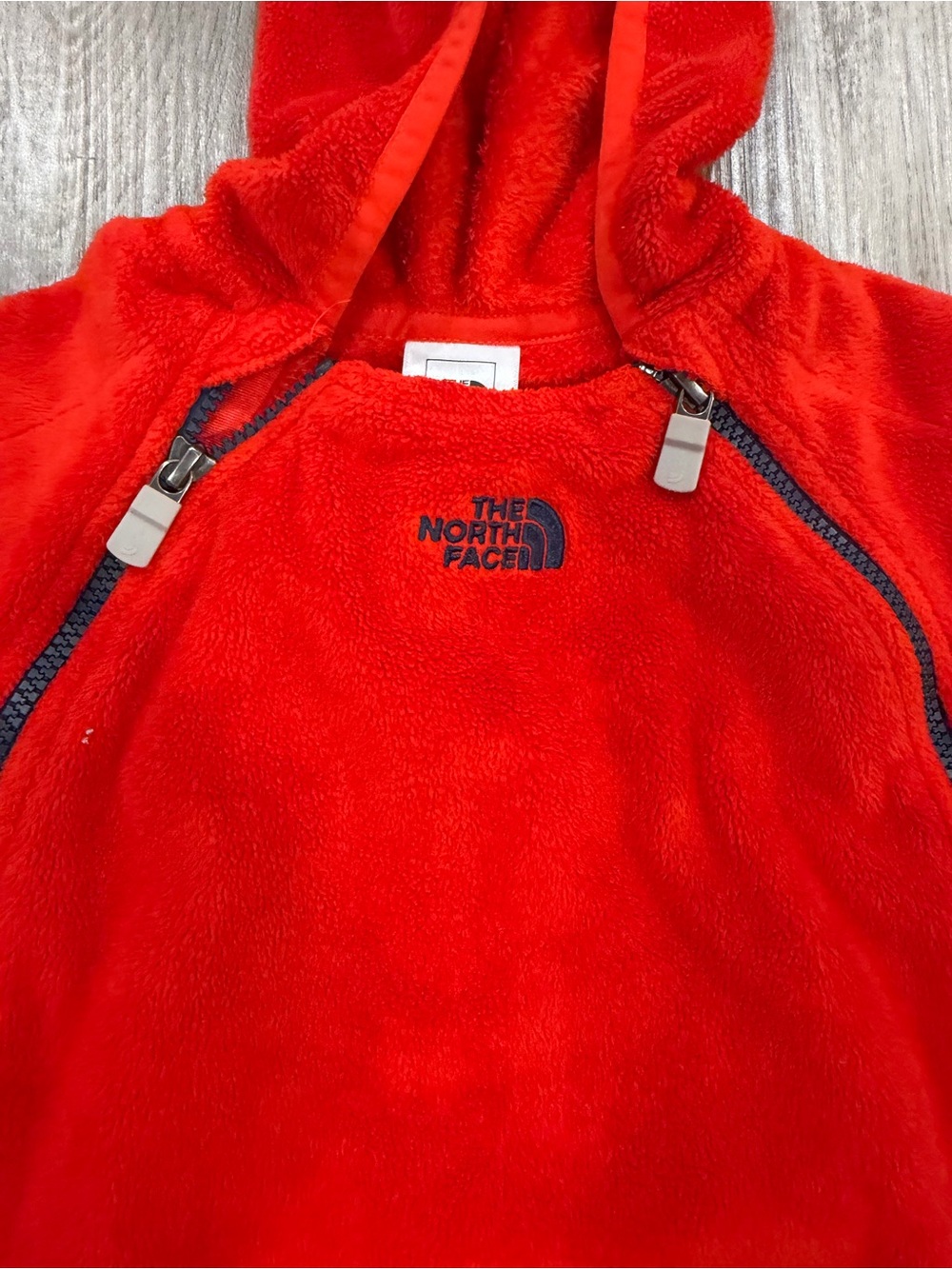 The North Face Kids Bright Red Hooded Puffer